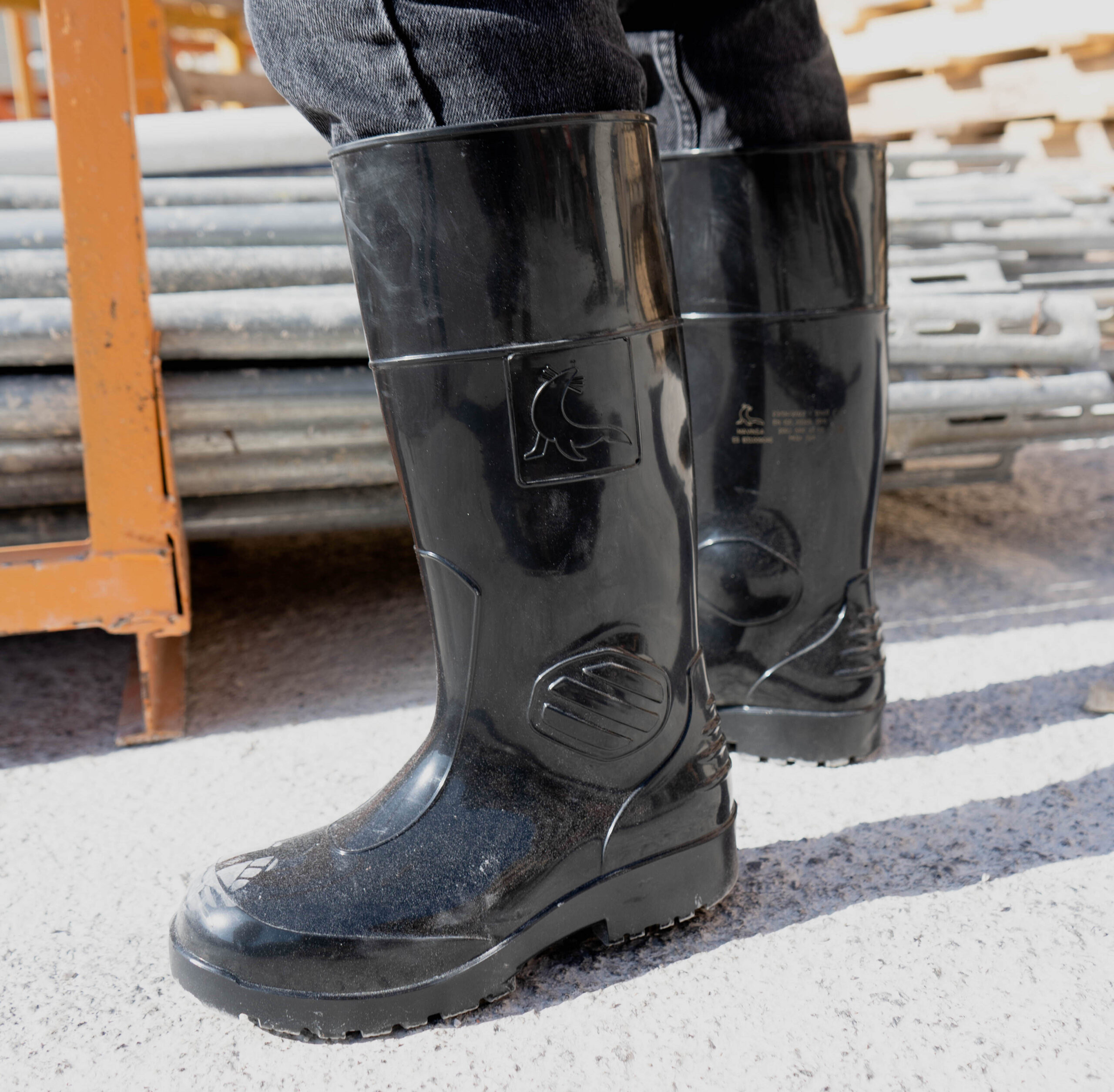 Botas de lluvia para hombre, botas de goma impermeables para hombre con  diseño único de PVC, cómodas y ligeras, botas de jardín resistentes y